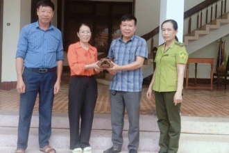 Ban Quản lý Vườn Quốc gia Phong Nha - Kẻ Bàng tiếp nhận động vật hoang dã để cứu hộ